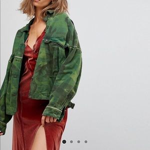 Free People Slouchy Military Jacket